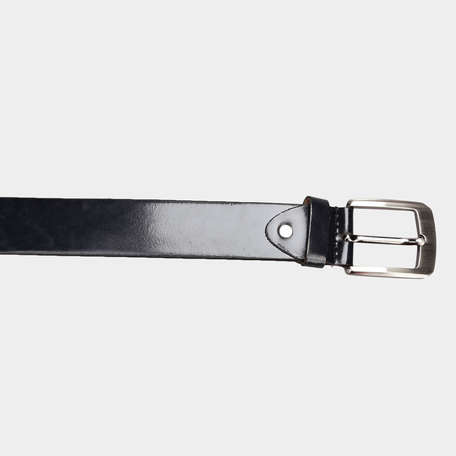 Men's Leather Casual Belt, Size 40, Smooth/Plain, , large image number null