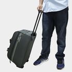 2 Wheels Dark Grey Polyester Duffle Trolley,Small , , small