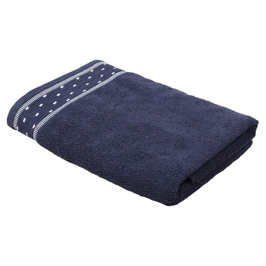 450 GSM Navy Blue Cotton Bath Towel, , large image number null