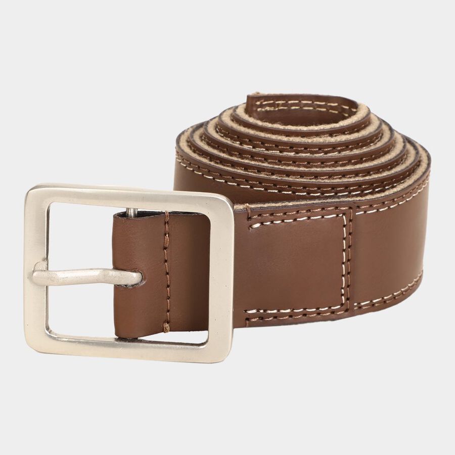 Men's Brown Canvas Casual Belt, , large image number null