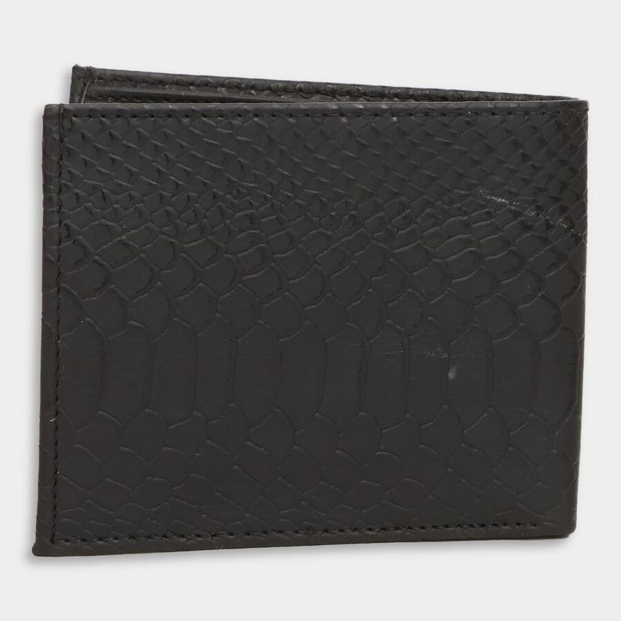 Men's Black Polyurethane Wallet, , large image number null