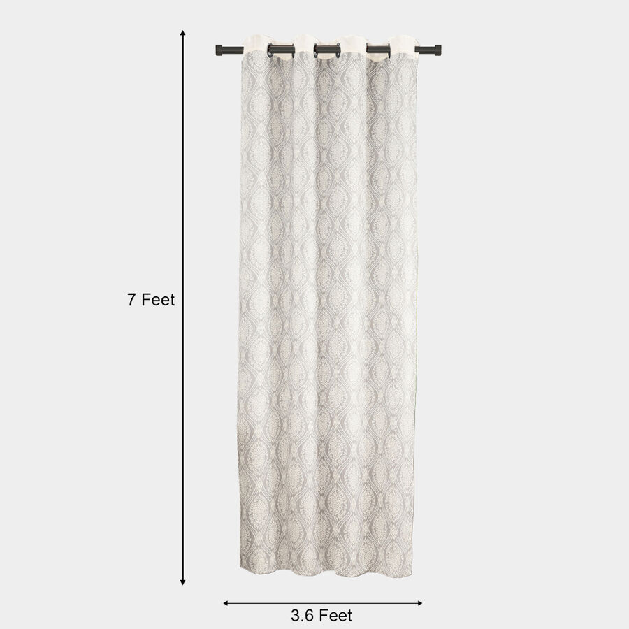  7ft. Cream Polyester Curtain, , large image number null