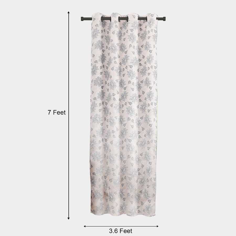 7ft. Grey Microfiber Door Curtain, , large image number null