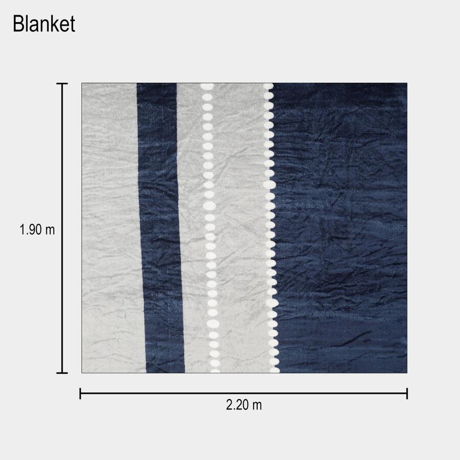 Blue Microfiber Blanket, , large image number null