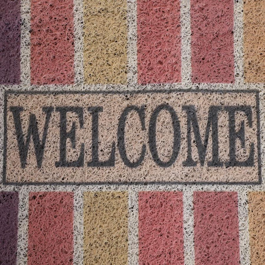 Anti-Skid Multicolor PVC Door Mat, , large
