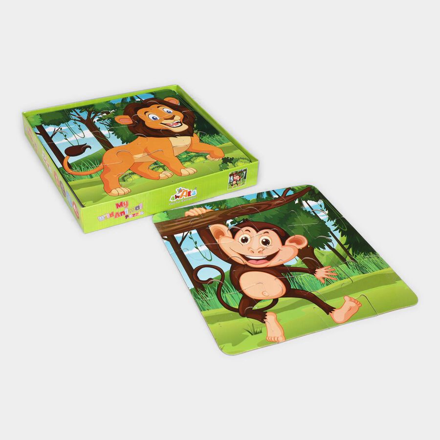 Wild Animals Jigsaw Puzzleset of 3, , large image number null