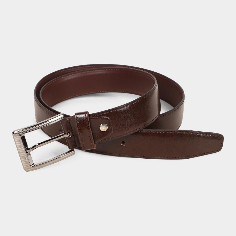 Men's Brown Polyurethane Formal Belt, , large image number null