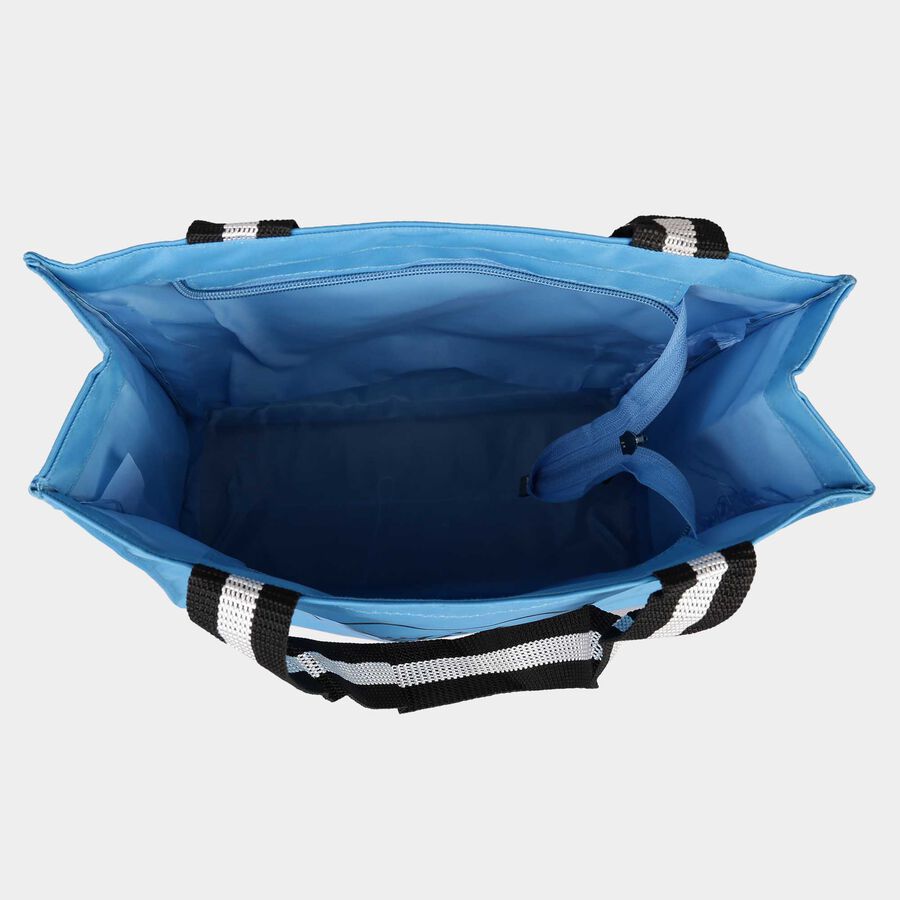 Blue Fabric-Polyester Bag, , large image number null