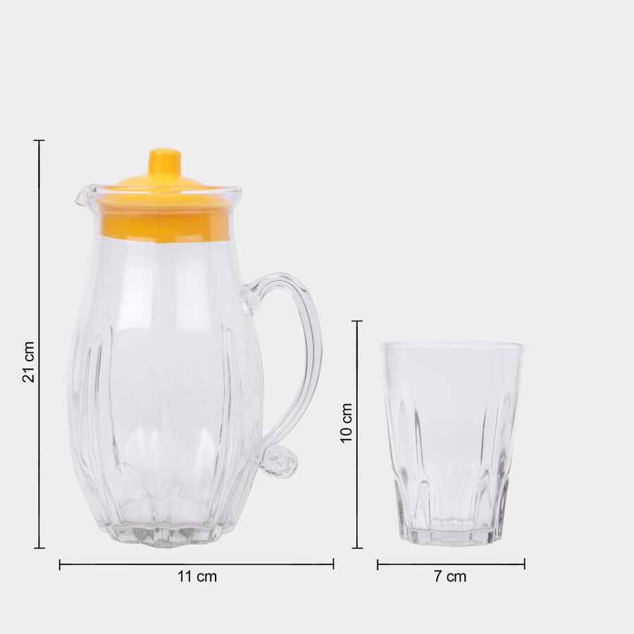 नींबू पानी सेट, 4 गिलास और 1 जार, , large image number null