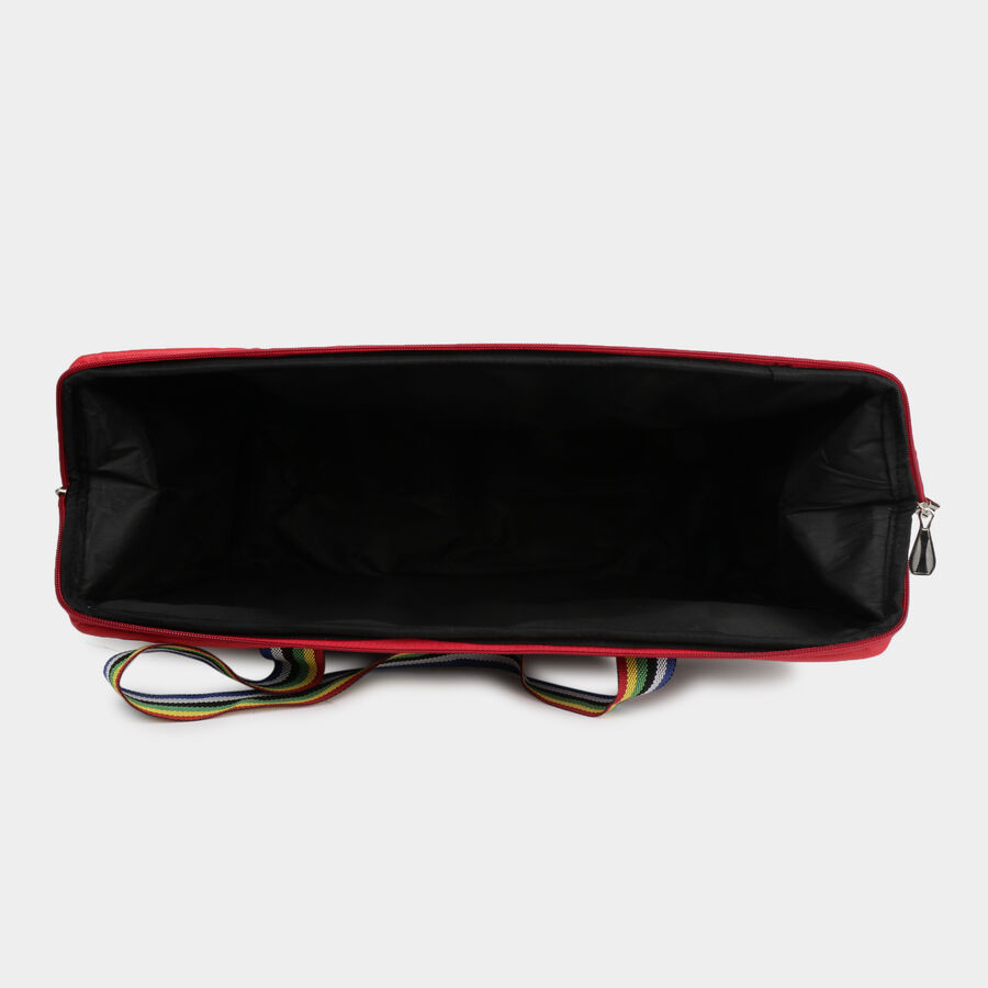Red Fabric Duffle Bag, , large image number null