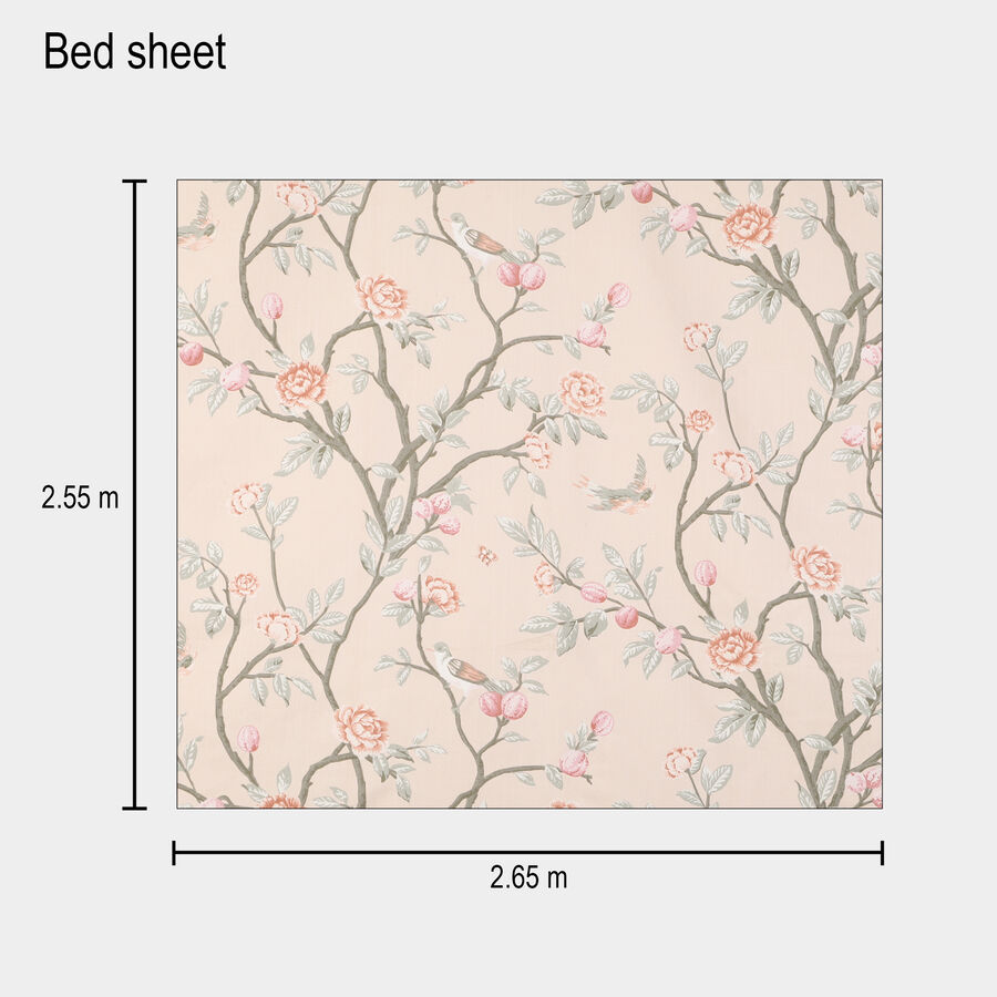 135 GSM White Microfiber Double Bedsheet, , large image number null