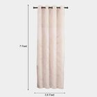 7ft. Cream Microfiber Door Curtain, , small image number null