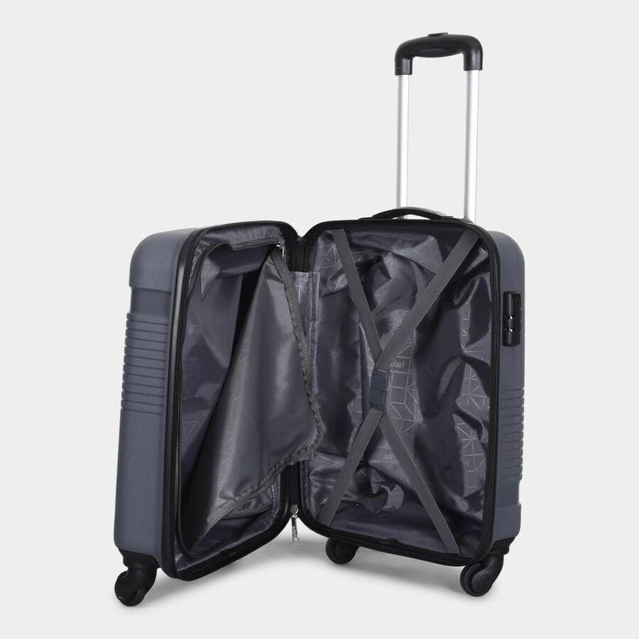 4-Wheel Dark Grey Polypropylene Hard Case Trolley, Small, , large image number null
