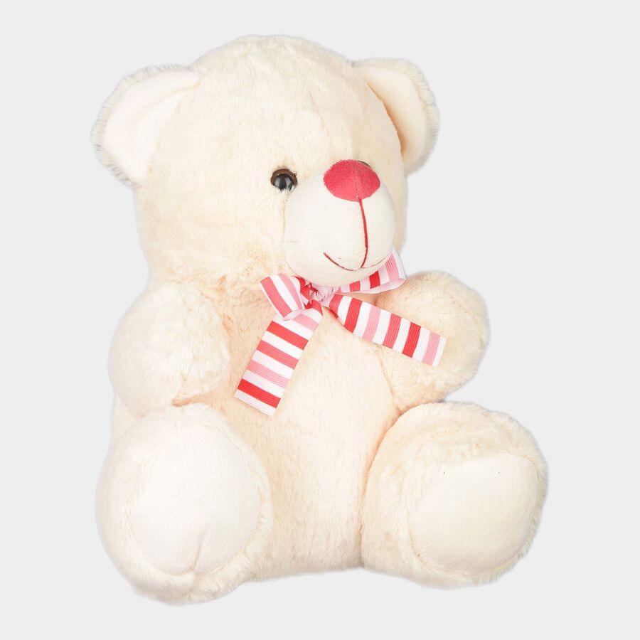 Cream Teddy Bear With Striped, , large image number null