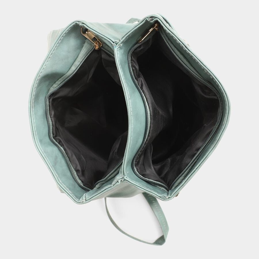 Women's Green Polyurethane Sling Bag, , large image number null