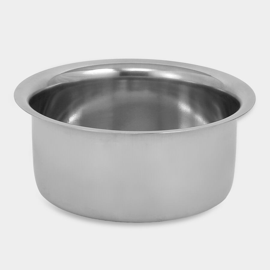 Stainless Steel Tope (Patila) 25 cm (3.5 L), Induction Compatible, , large image number null