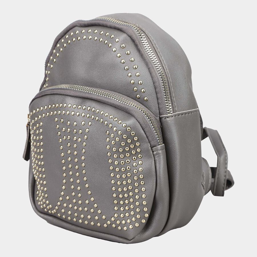Kid's Grey Polyurethane Bag, , large image number null
