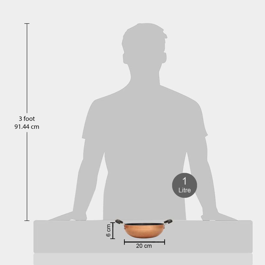 1 L Non-Stick Kadahi, 20 cm Dia., , large image number null