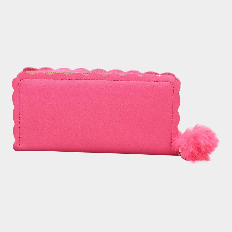 Women's Red Polyurethane Hand Pouch, , large image number null