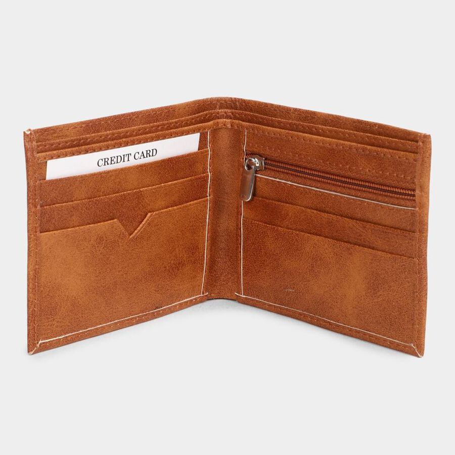Men's Tan Polyurethane Wallet, , large image number null
