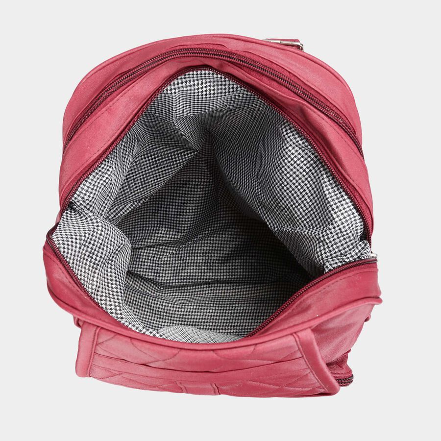 Women's Quilted Polyurethane Backpack, , large image number null