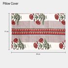110 GSM Red Microfiber Double Bedsheet With Pillow Cover, , small image number null