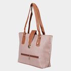 Women's Tan Polyurethane Tote Bag, , small image number null