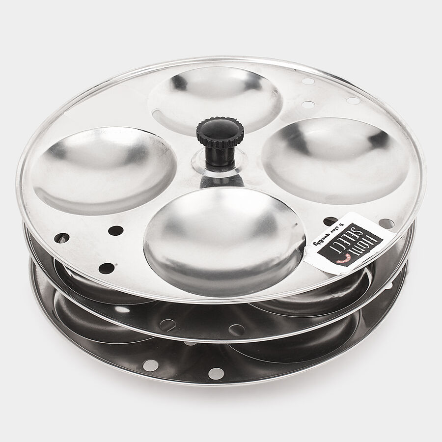 3 Plate Steel Idli Stand - 12 Pcs. Idli, , large image number null
