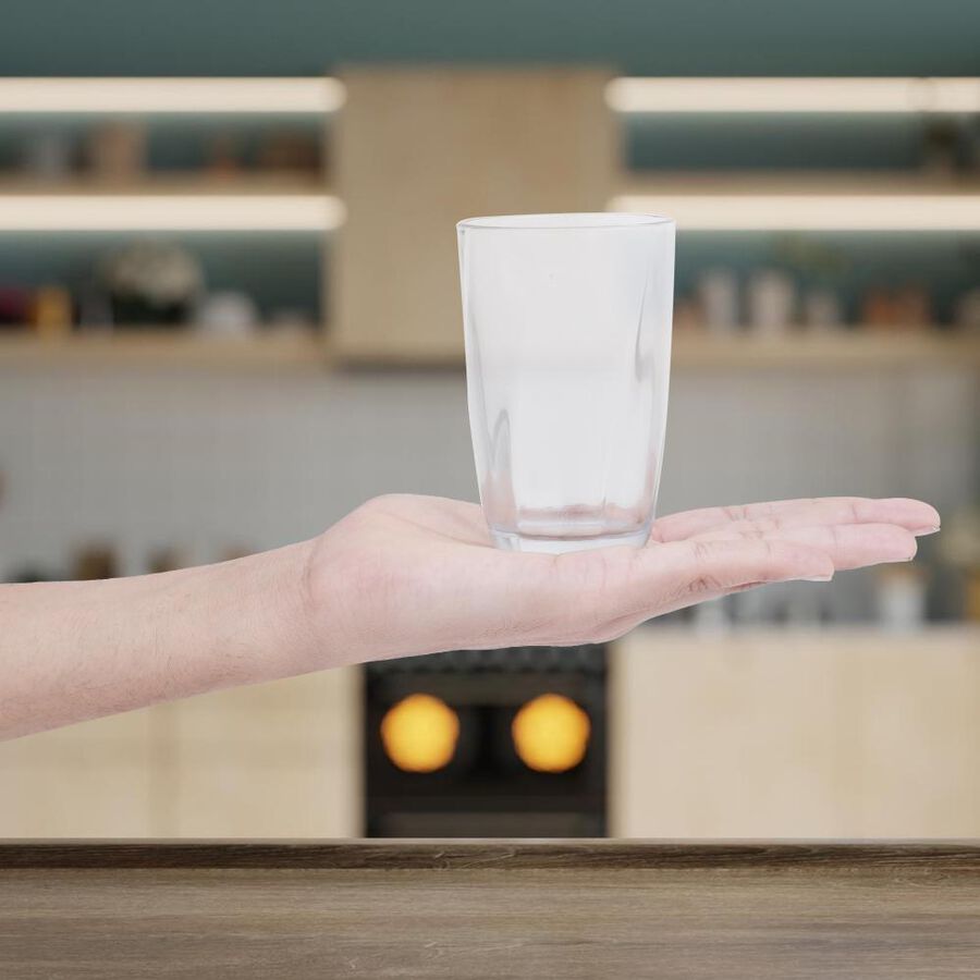 220 ml Glass Tumbler, Set of 6, , large image number null