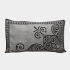 Dark Grey Cotton Blend Pillow Cover, , small image number null