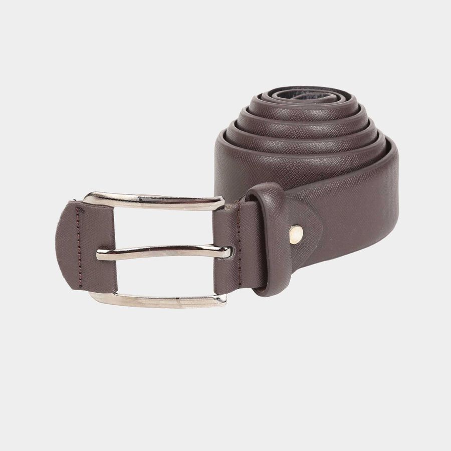Men's Brown Polyurethane Casual Belt, , large image number null