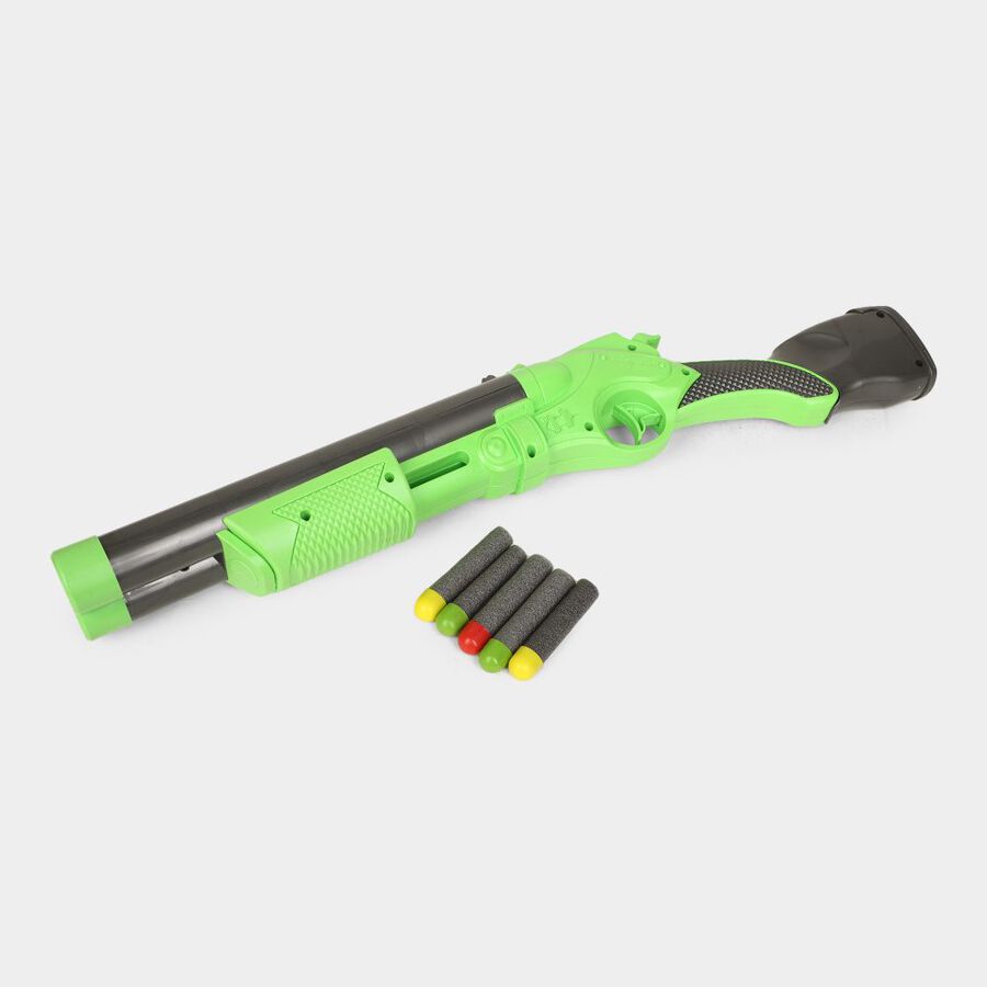 Kid's Plastic Toy Gun, 1 Gun And 5 Bullets, , large image number null