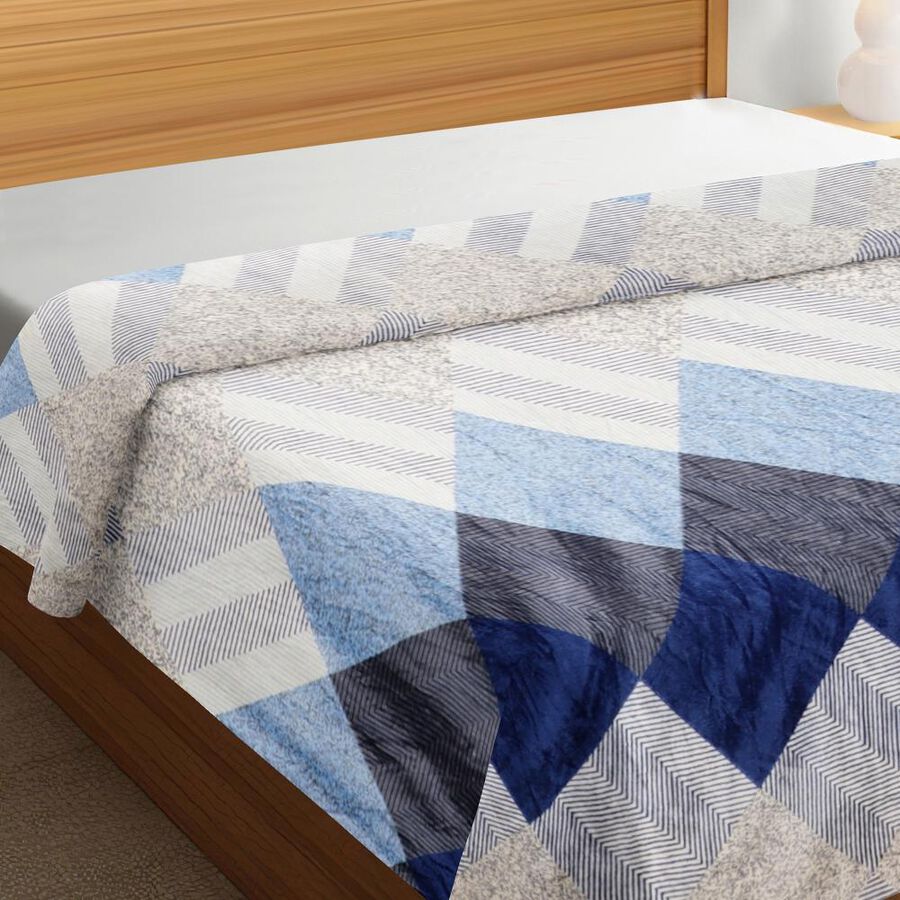 Blue Microfiber Blanket, , large image number null