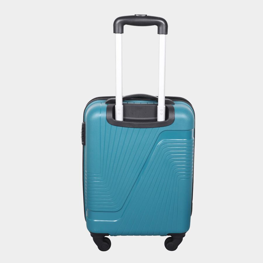 4-Wheel Light Blue PVC Matee Hard Case Trolley, Small, , large image number null