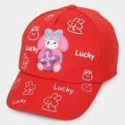 Kid's Red Fabric Cap, , small image number null