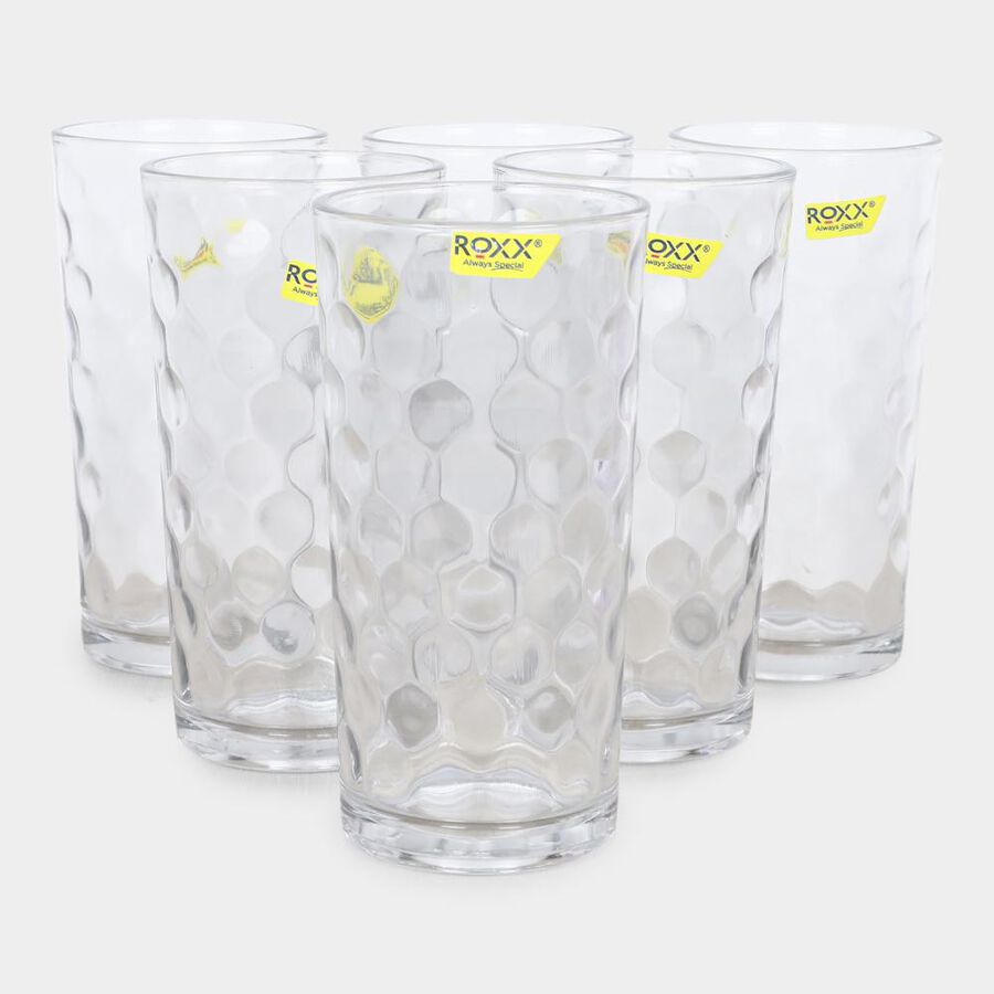 255 ml Glass Tumbler Set of 6, , large image number null