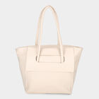 Women's Beige PU Hand Bag , , small
