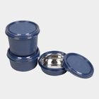Steel Lunch Box, 3 Containers and 1 Bag, , small image number null