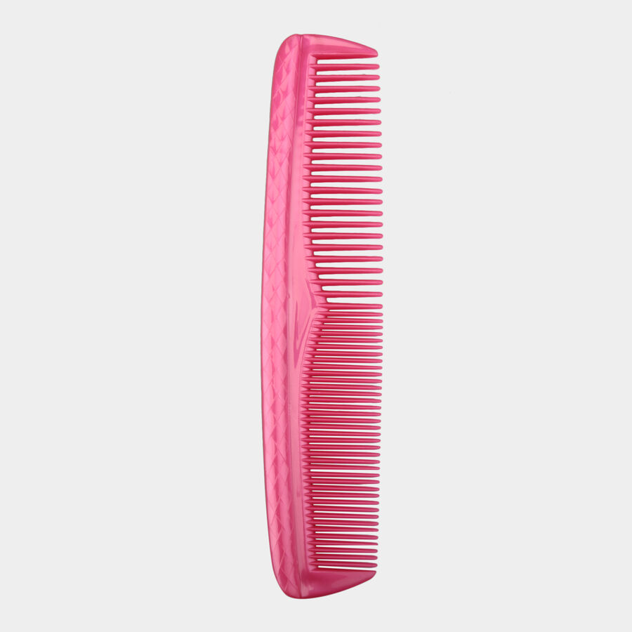 Plastic Hair Comb- Set of 5- Color or Design May Vary, , large image number null