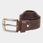 Men's Brown Leather Casual Belt, , small image number null