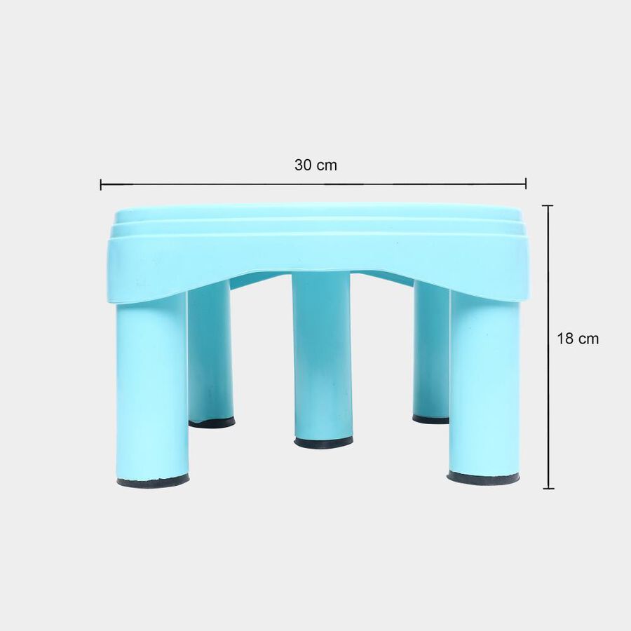 Blue Plastic Bath Stool, , large image number null