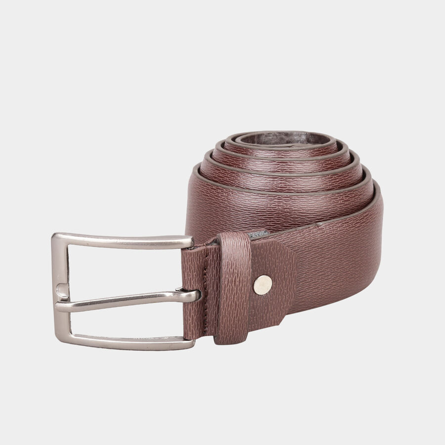 Men's Polyurethane Casual Belt, Size 32, Textured, , large image number null