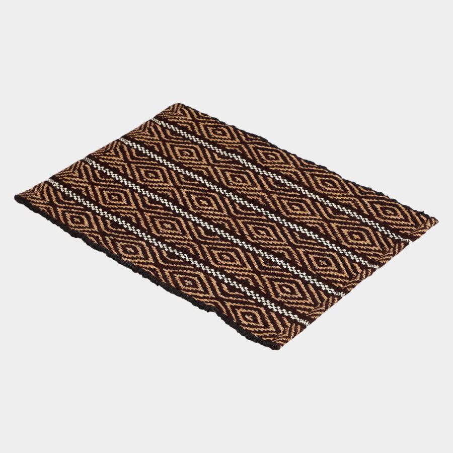 Brown Polyester Cotton Door Mat, , large image number null
