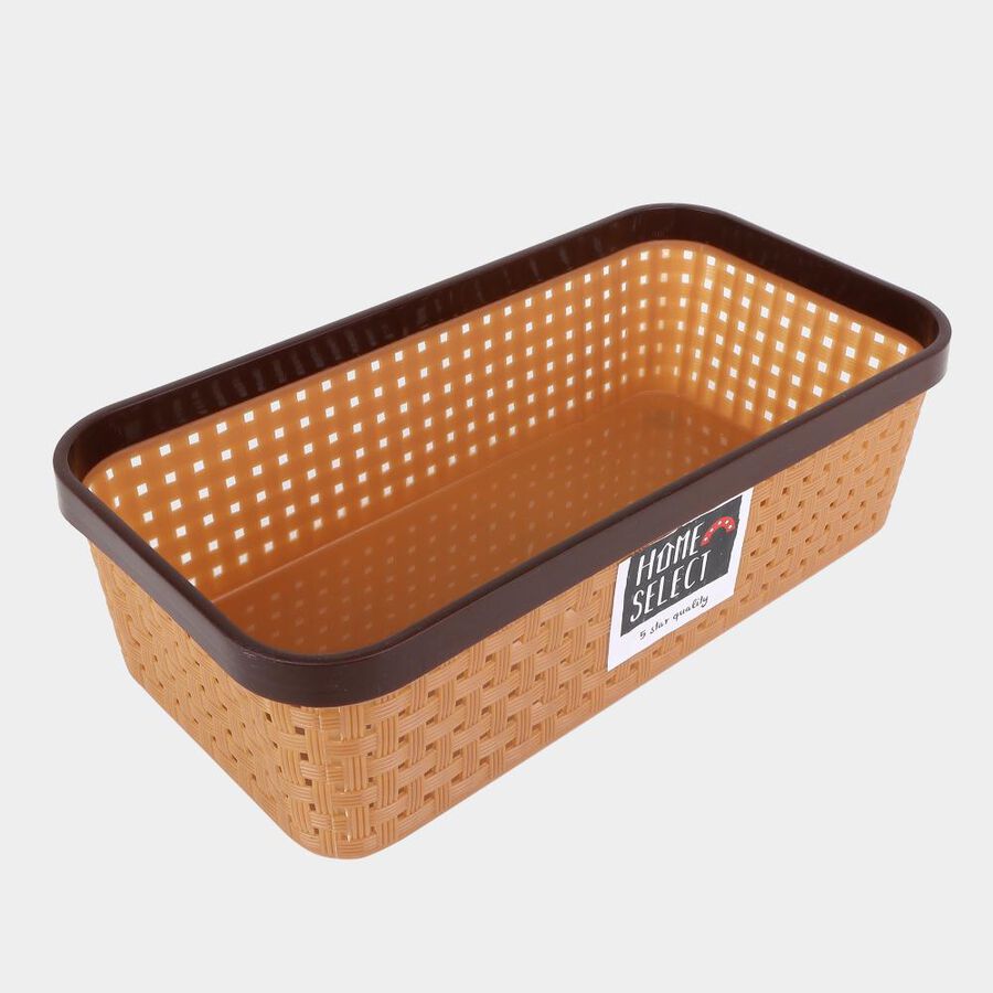 Brown Plastic Basket, , large image number null