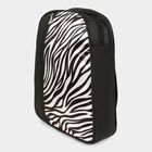 Women's Black Polyurethane Backpack, , small image number null