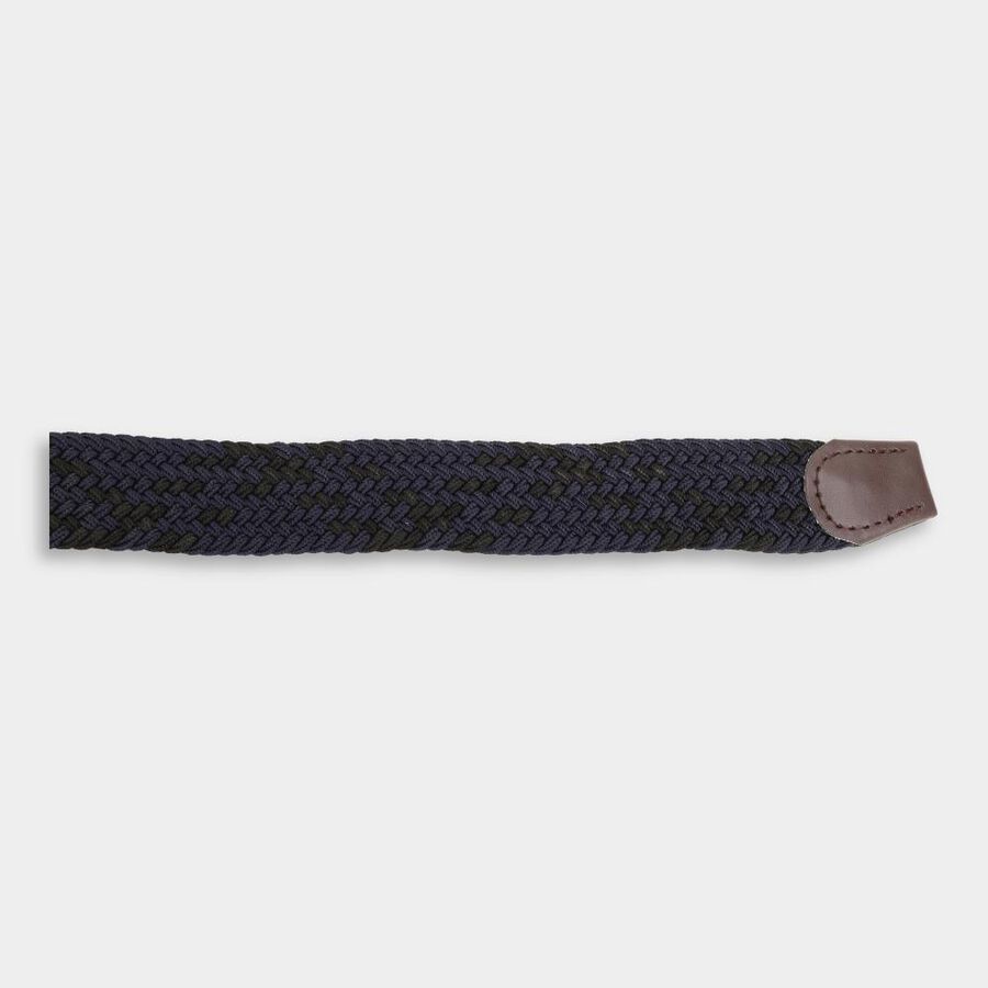 Men's Navy Blue Canvas Casual Belt, , large image number null