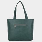 Women's Dark Green Polyurethane Tote Bag, , small image number null