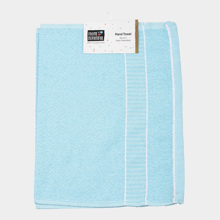 200 GSM Blue Cotton Hand Towel, , large image number null