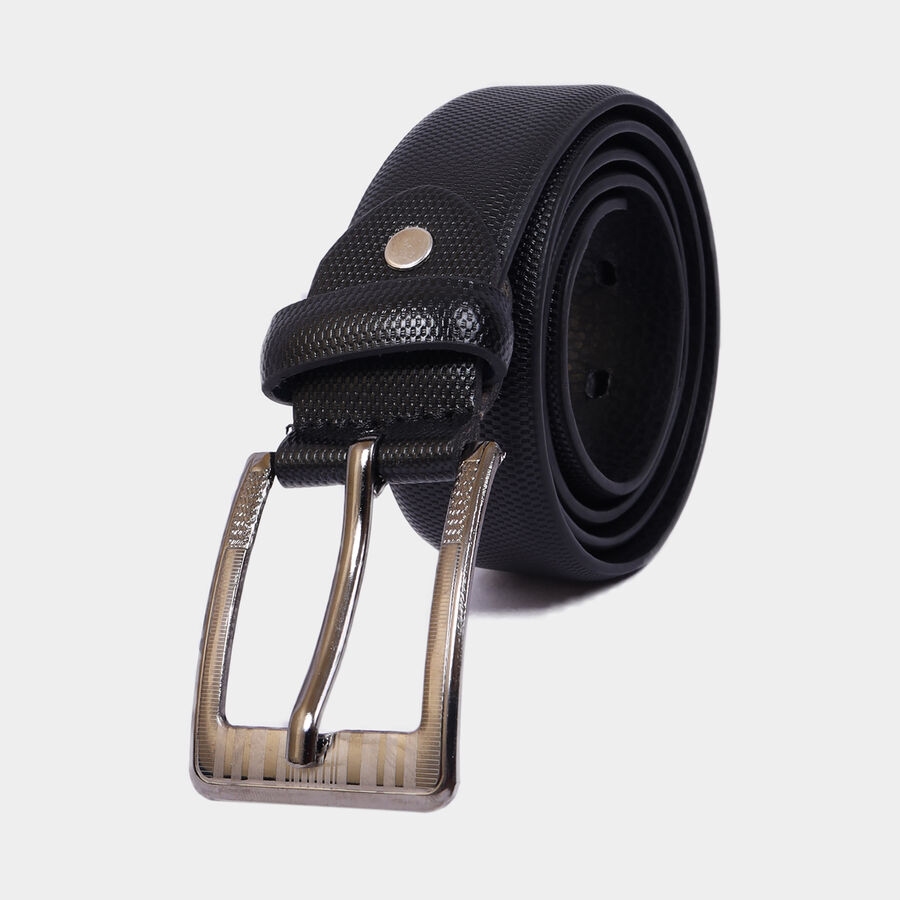 Men Formal Black Belt (32 in.), , large image number null