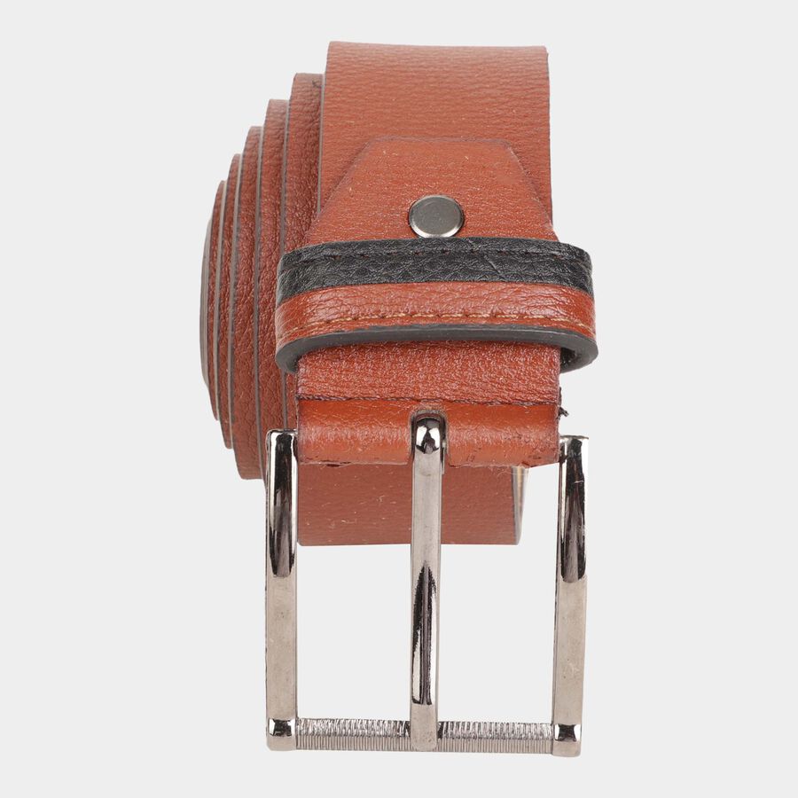 Men's Polyurethane Casual Belt, Size 36, Textured, , large image number null